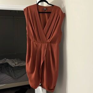 Burnt orange express dress